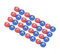 Shuffleboard Pucks Accessori per giochi di arricciatura da tavolo 32 pezzi di ricambio per interni per famiglie Parti di gioco in plastica Pietre arricciacapelli Rosso Blu Mini Set da gioco