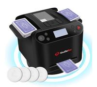 ShuffleBox G1 Pro Automatico Mescolatori di carte e commerciante di Carte 2 in 1,Ultra silenzioso, ricaricabile,Collabora con UNO, Five Crowns, Monopoly Deal, Bicycle and Maverick Cards (Nero)