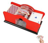 Shuffler della carta manuale - macchina per mescolamento poker a 2 piani a 2 piani | Mixer di carte portatile leggero | Ideale per i giochi casaliinghi, i viaggi e le notti di casinò