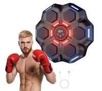SHUGUANG Boxing Machine Musicale, Macchina da Boxe con Bluetooth e Guanti da Boxe, 9 modalità 9 velocità, LED Parete Boxing Machine con Musica, Conteggio Intelligente, Altezza Regolabile