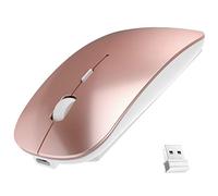 ShuGuoTu Mouse wireless Bluetooth da 2,4 GHz, mouse wireless wireless ricaricabile a doppia modalità, mouse USB silenzioso,