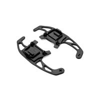 SHUGWA Paletta Volante Prolunga Per Golf 7 7.5 Per GTI Per GTD Per Polo Per Jetta Adesivo Per Leva Cambio Estensibile Per Volante Auto Estensione Cambio (Black, Alluminio, One Size, Nero)