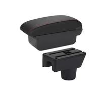 SHUGWA Poggia Braccio per Auto per C1 2012 2013 2013 2014-2019 Parti Retrofit Scatola Immagazzinaggio Accessori Auto Scatola Bracciolo Poggiabraccio Auto(C1 Black Red No USB)