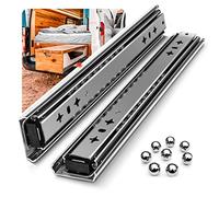 SHUHANG Guide per Cassetti Resistenti da 550 mm Cuscinetti a Sfera Cassetto a Estensione Completa per Guide Industriali Guide di Guida per Binario di Montaggio laterale 120KG Capacità di Carico 1 Paio