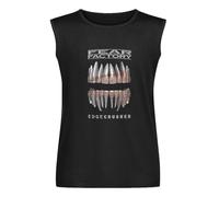 Shui&Mu Vests Fear Factory Edgecrusher Activewear Sleeveless Tops Black XXL