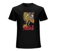 SHUI TI DU Men Tshirt Ushio And Tora Anime T Shirt Women T-Shirt Tees Top Black M