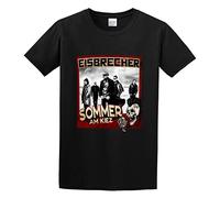 SHUI TI DU Unisex T-Shirt Eisbrecher Sommer Am Kiez Black M