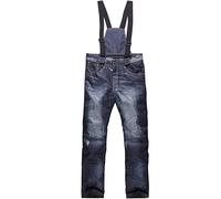 SHUIBIAN Pantaloni da sci/pantaloni da neve/pantaloni da snowboard per uomo/donna, impermeabili, antivento, traspiranti, pantaloni termici invernali casual con bretelle per esterni inverno (XXL, nero)