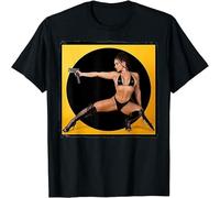 SHUIG Sexy Girl Graphic Tee Modern Pinup Girl T Shirt Black XXL
