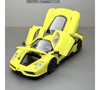 shuishuicui Ferrari Enzo, modello auto in lega, giocattolo da collezione e commemorativo, 15 cm. Regalo decorativo per scrivania per bambini. (Giallo)