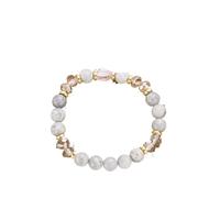 SHUIXIAYUE 12 costellazione cristallo perline braccialetti per donne uomini pietra naturale fatto a mano cancro Vergine Leo braccialetto energia amicizia gioielli, Misura unica, Agata