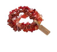 SHUIXIAYUE 3 pz/set di pietre preziose di cristallo naturale braccialetto 5-8mm ametista irregolari acquamarina chip perline braccialetti donne uomini gioielli elastici, Misura unica, 19 cm, tipo 8