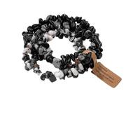 SHUIXIAYUE 3 pz/set di pietre preziose di cristallo naturale braccialetto 5-8mm ametista irregolari acquamarina chip perline braccialetti donne uomini gioielli elastici, Misura unica, 19 cm, tipo 13