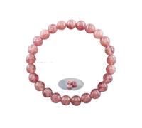SHUIXIAYUE Braccialetti con perline in pietra naturale da 8 mm per donne e uomini portano ricchezza amore protezione energetica braccialetti perline di cristallo gioielli da meditazione, Misura unica