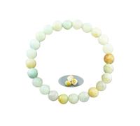 SHUIXIAYUE Braccialetti con perline in pietra naturale da 8 mm per donne e uomini portano ricchezza amore protezione energetica braccialetti perline di cristallo gioielli da meditazione, Misura unica