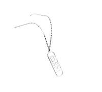 SHUIXIAYUE Collana geometrica personalizzata con nome inglese, lettera alla moda e regalo personalizzato del pendente, 50cm