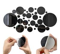 SHUIYUE 32 pezzi specchi rotondi adesivi, specchio adesivi da parete, rotondo specchio da parete 3D decorativo rimovibile decorabile arte cerchio auto aderente fai da te specchio adesivo da parete 2.2