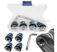 SHUIYUE Bulloni della pedivella per Bicicletta da 4 Pezzi con Anello di Tenuta, bulloni del Movimento Centrale M15 con Una Chiave Esagonale in Ferro con Bici elettrica Boxxh