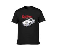 SHUIZILANG Akagi Redsuns Ryosuke Takahashi Initial D JDM Drift Racing Black Men T-Shirt Graphic Printed Top Unisex Tee T-Shirt Black M