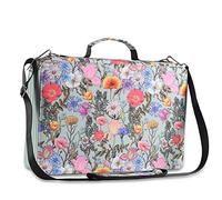 Shulaner 500 slot colorato astuccio organizer con cerniera grande capacità fiore portapenne borsa per pittori o artisti (verde, piccole fessure)