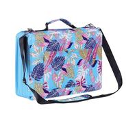 Shulaner Astuccio 500 Scomparti con 5 Chiusura Cerniera, Sacchetto Organizzatore in Panno Composito per Matita con Tracolla (Oglie Blu, Small Slots)