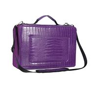 Shulaner Astuccio 500 Slot con 5 Strati Zipper Grande Capacità 500 Slot PU Custodia Matita In Pelle Custodia Matite Organizzatore di Stoccaggio - Piccole Slot, Viola