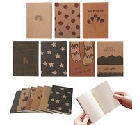 Shulaner Taccuini Pagine Bianche, Blank Small Notepad Diario Notebook, Taglia passaporto Quaderno, 40 Foglio Blocco Notes Piccolo, 12.5 x 9cm, Confezione da 14