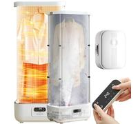 SHUMIAO Macchina da Stiro Automatica 2 in 1, Asciugatrice a Vapore Portatile da 900 W con Telecomando, Flusso di Calore Circolante 3D, Tre Livelli Regolabili, per Casa, Lavanderia E Dormitori