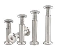 SHUNCHG 10pezzi Vite per mobili Raccordo, Viti di Collegamento M3x10mm Acciaio Inossidabile A2 V2A, Viti di Collegamento per Mobili, Armadi, Tavole di Legno,Allen Slotted