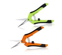SHUNCHG 2 Pezzi Forbici Cesoie per Potatura Acciaio Inox Piccole Cesoie per Rifilare Giardinaggio Cesoie a Mano Cesoie per la Raccolta per Piante Fiori Frutta Ortaggi Siepe Bouquet
