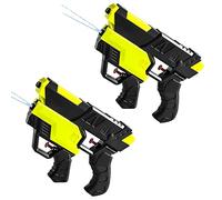 Shunfaji Pistola ad acqua 2 in 1 per bambini da 3 a 12 anni, portata fino a 8 m, giocattoli da piscina, giocattoli da spiaggia, giallo, unisex, esterno