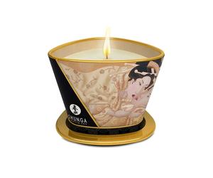 Shunga Candela da Massaggio 170ml - Olio Corpo Caldo 170ml, Varie Fragranze
