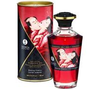 SHUNGA - OLIO DA MASSAGGIO EFFETTO CALORE SAPORE INTENSO DI CILIEGIA 100 ML