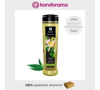 Shunga olio da massaggio erotico al tè verde erotic massage oil 240 ml green-tea