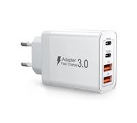 Shungong Blocco PD veloce for caricatore da muro USB-A doppio USB-C da 2 pezzi da 40 W