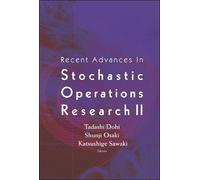 Shunji Osaki Recent Advances In Stochastic Operations Researc (Copertina rigida)