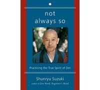 Shunryu Suzuki Not Always So (Tascabile)