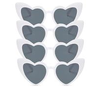 Shunshi Confezione da 4 occhiali da sole vintage a forma di cuore, divertenti occhiali da addio al nubilato per donne, occhi di gatto alla moda, occhiali vintage a forma di cuore, occhiali da vista