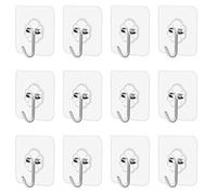 Shunshi Ganci autoadesivi, ganci adesivi da parete, ganci da parete in plastica, ganci autoadesivi impermeabili, resistenti, per casa, cucina, bagno, appendere cappotti, panni, asciugamani, chiavi,