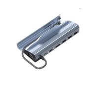 Shunt HUB Extension Type C USB3.0 Docking Station -Compatible USB Game Holder Base for Game Console