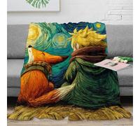 SHUNXIFQ Il piccolo principe Coperta Stampa 3D Morbida E Calda Peluche Microfibra Coperta Da Viaggio Leggera Per Divano Letto E Divano Per Adulti E Bambini 70x80inch(180x200cm)