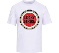 SHUOCAI Lucky Strike Cigarettes Tobacco Smoke Vintage Men's T-Shirt Unisex Tee White XL