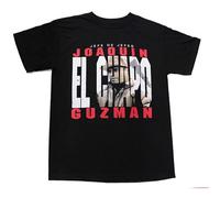 SHUOCAI NGA Joaquin Guzman El Chapo T-Shirts T-Shirt Black L