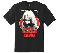 SHUOCAI Night of The Living Dead Men's Kyra Slim Fit T Shirt T-Shirt Black 3XL