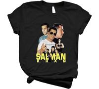 SHUOCAI Salman Khan Tshirt Mens T Shirts Graphic Vintage - Best Trendy Retro Shirt - Tee for Top Shirt Black XL
