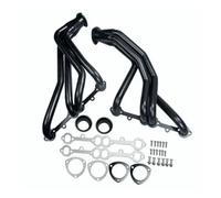 Shuogoufeng Store Collettori FlowTech neri/argento compatibili con Chevy 283/302/305/307/327/350/400 Collettori di scarico e parti(Black)