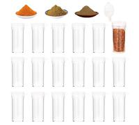 SHUOHONG 17 Pezzi Saliera da Tavola, Facile da Conservare e Utilizzare, Misurazione Semplice Delle Spezie, Barattoli Spezie Barattoli Portaspezie, per Barbecue Campeggio All'aperto