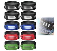 SHUOHONG 2 Pezzi Cinghie Elastiche Antiscivolo, Mollette per Pantaloni da Bicicletta, Fascia per Pantaloni da Bicicletta, Cinghie Elastiche Antiscivolo per Ciclismo, Jogging, Escursionismo