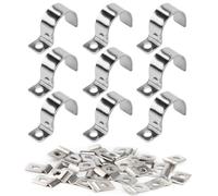 SHUOHONG 20 Pezzi Fascette Metalliche, Fascette Stringitubo di Fissaggio, Fascetta Stringitubo per Cavi e Tubi, Piccola Morsetti per Tubi, Fascette Metalliche Stringitubo, Fermacavi in Acciaio Ø 25 mm