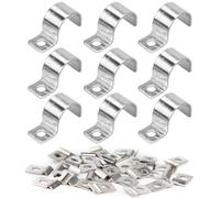 SHUOHONG 20 Pezzi Fascette Metalliche, Fascette Stringitubo di Fissaggio, Fascetta Stringitubo per Cavi e Tubi, Piccola Morsetti per Tubi, Fascette Metalliche Stringitubo, Fermacavi in Acciaio Ø 20 mm